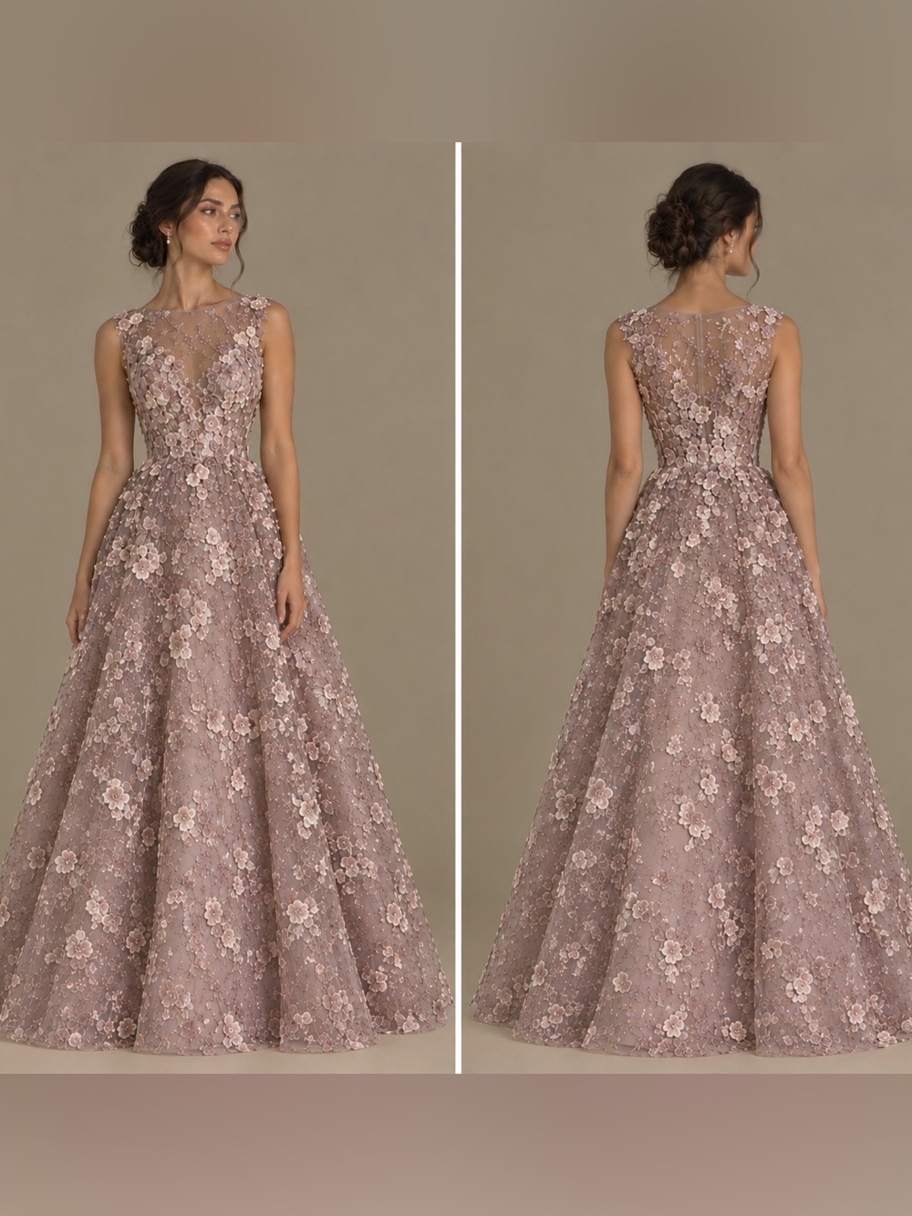 BASIX Black Label Floral Maxi Ballgown in Pink Size 2